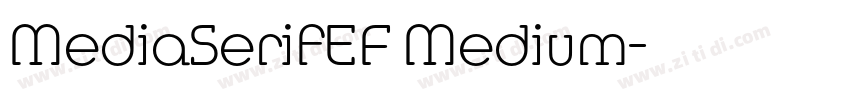 MediaSerifEF Medium字体转换